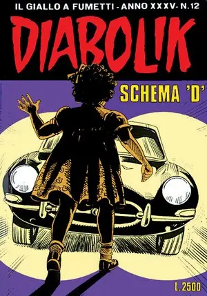 Copertina di DIABOLIK · 598 — Schema "D"