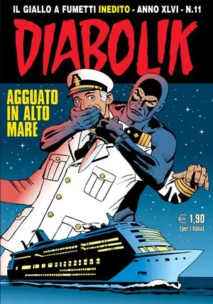 Copertina di DIABOLIK · 729 — Agguato in alto mare