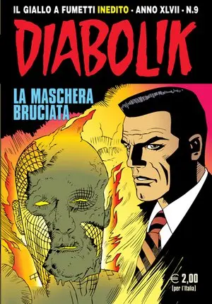 Copertina di DIABOLIK · 739 — La maschera bruciata