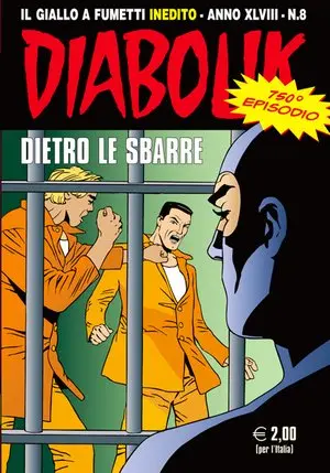 Copertina di DIABOLIK · 750 — Dietro le sbarre