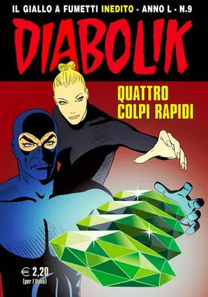 Copertina di DIABOLIK · 775 — Quattro colpi rapidi