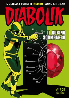 Copertina di DIABOLIK · 814 — Il rubino scomparso