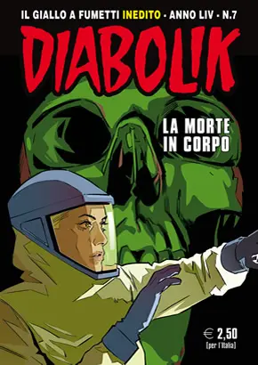 Copertina di DIABOLIK · 821 — La morte in corpo
