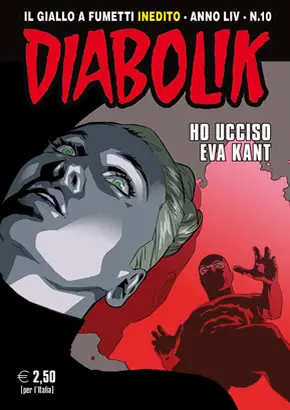Copertina di DIABOLIK · 824 — Ho ucciso Eva Kant