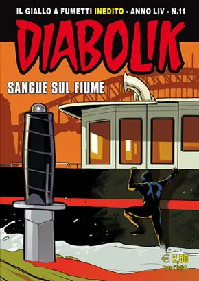 Copertina di DIABOLIK · 825 — Sangue sul fiume
