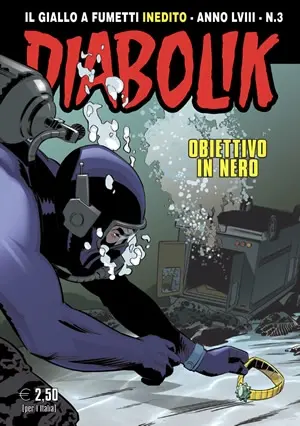 Copertina di DIABOLIK · 865 — Obiettivo in nero