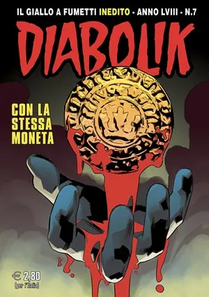 Copertina di DIABOLIK · 869 — Con la stessa moneta