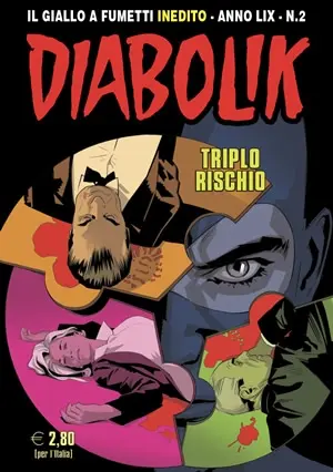 Copertina di DIABOLIK · 876 — Triplo rischio