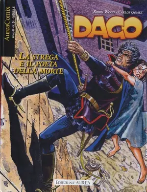Copertina di AUREACOMIX · 24 — Dago, vol 77: La strega e il poeta della morte