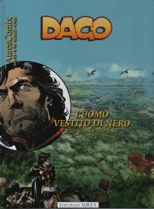Copertina di AUREACOMIX · 144 — Dago, vol 164: L'uomo vestito di nero