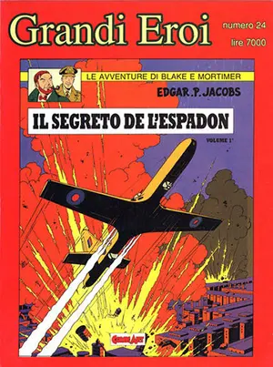 Copertina di GRANDI EROI · VOL. 24 — Blake e Mortimer 8: Il segreto dell'Espadon 1