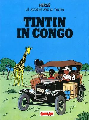 Copertina di GRANDI EROI · VOL. 36 — Le avventure di Tintin 5: Tintin in Congo