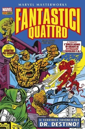 Copertina di GERRY CONWAY, ROY THOMAS, STEVE ENGLEHART, RICH BUCKLER, ROSS ANDRU, CHIC STONE, JOHN BUSCEMA, SAL BUSCEMA, JOE SINNOTT, FRANK GIACOIA — Marvel Masterworks: Fantastici Quattro, vol 14
