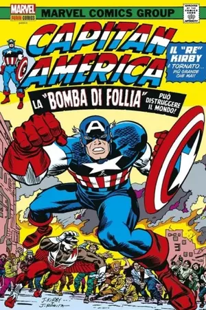 Copertina di JACK KIRBY, BILL MANTLO, TONY ISABELLA, FRANK ROBBINS, FRANK GIACOIA, D. BRUCE BERRY, JOHN VERPOORTEN, MICHAEL ROYER, DAN GREEN, HERB TRIMPE, JANICE COHEN, PHIL RACHELSON, MICHELE WOLFMAN, PETRA GOLDBERG, PETRA SCOTESE, GEORGE ROUSSOS, GLYNIS WEIN, BARRY WINDSOR-SMITH — Capitan America di Jack Kirby